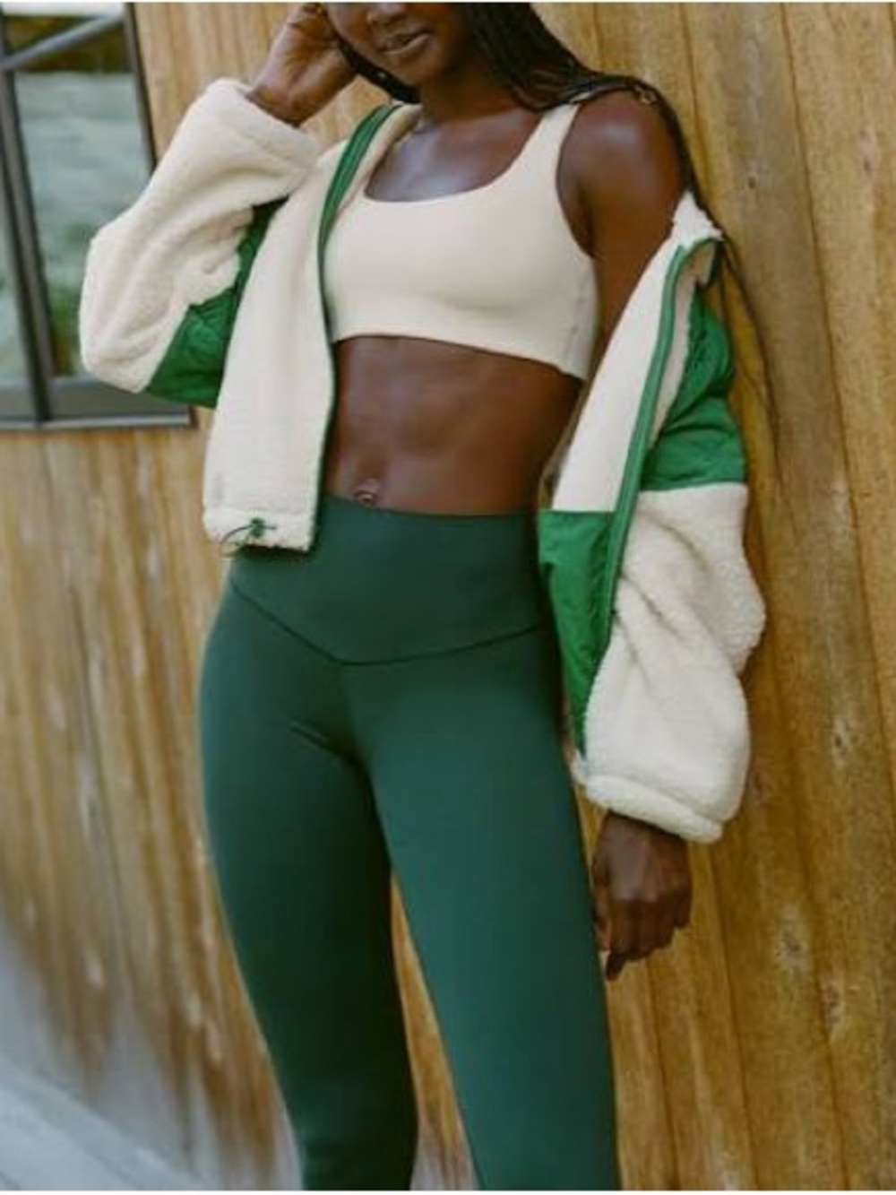 aerie High-Waist Leggings in Dark Green